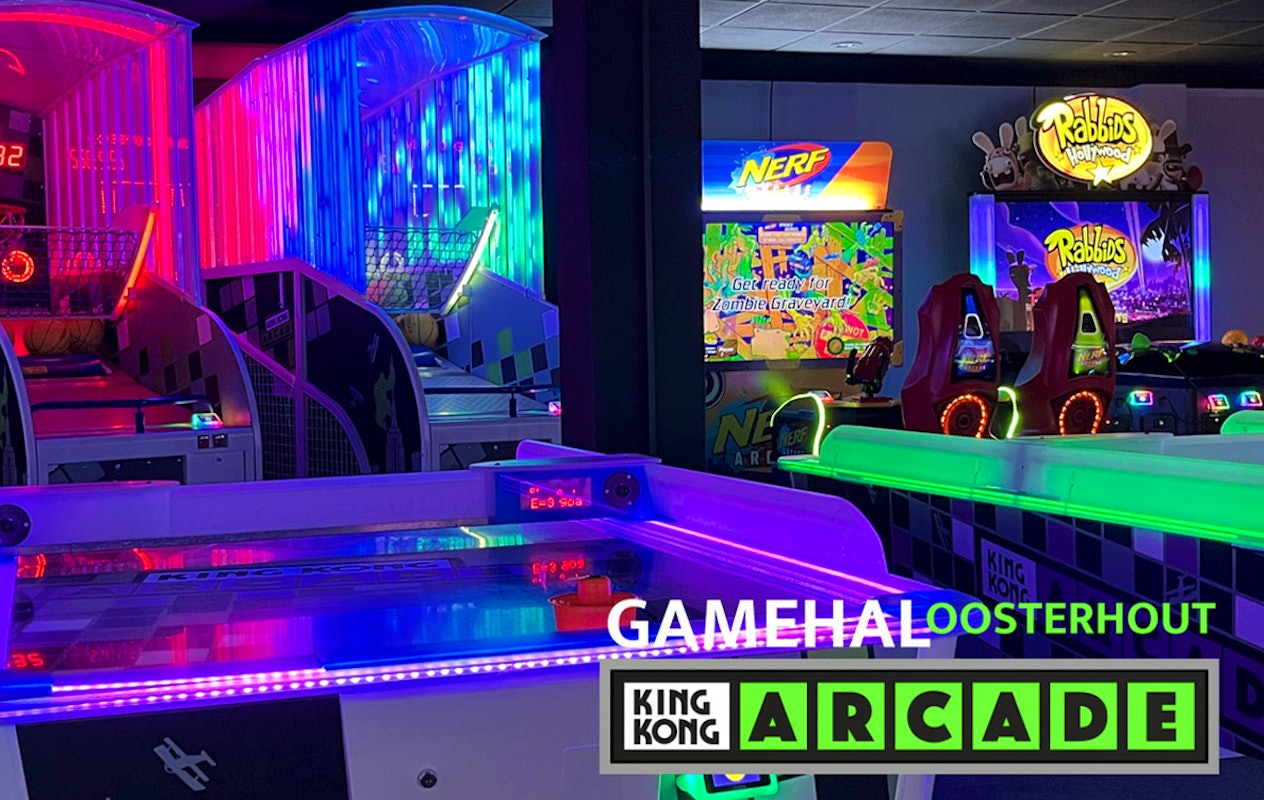 60 minuten onbeperkt gamen bij King Kong Arcade