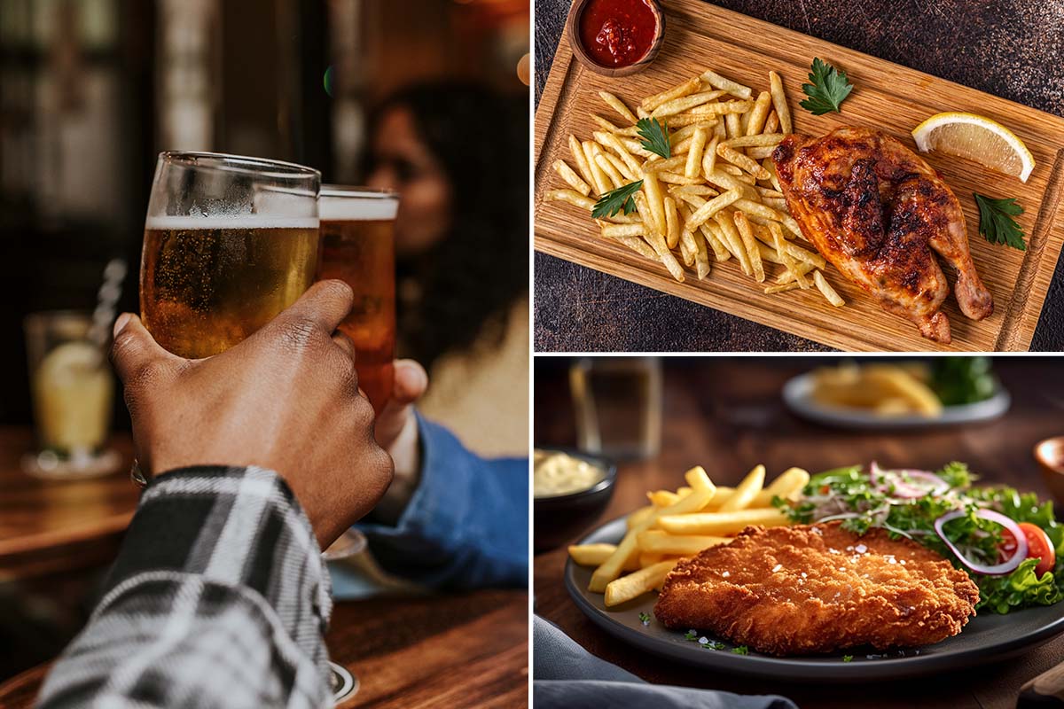 Onbeperkt schnitzels of kip eten + drankjes bij 't Perron Eten & Drinken