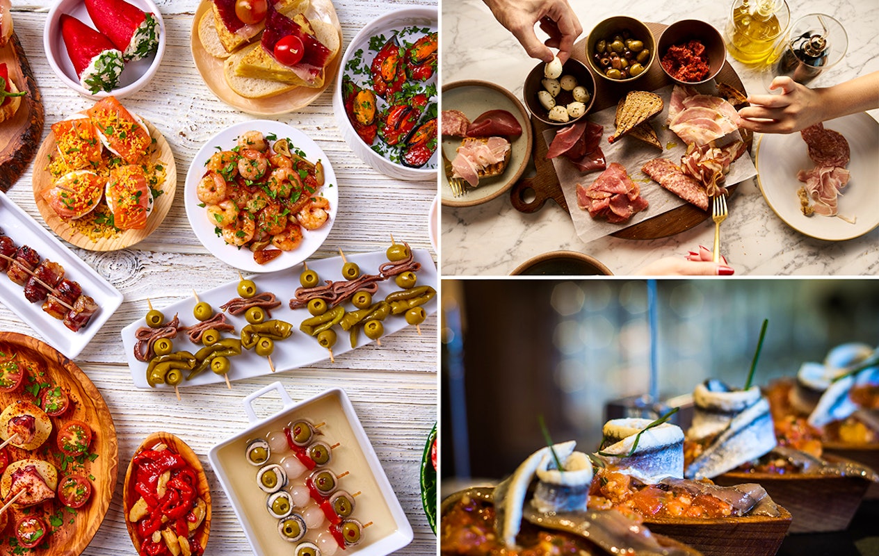Onbeperkt Tapas en Pincho's met een dessert bij Sabrosas