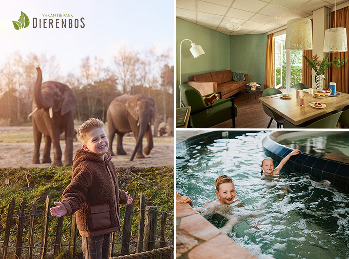 Weekend of midweek op Vakantiepark Dierenbos incl. Beekse Bergen