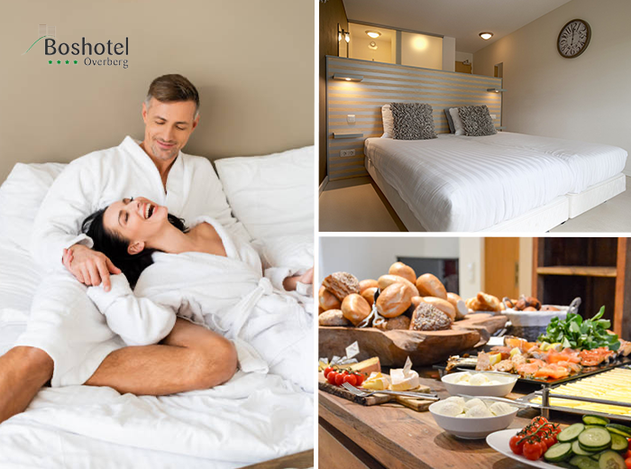 Overnachting + ontbijt bij Boshotel Overberg (2 personen)