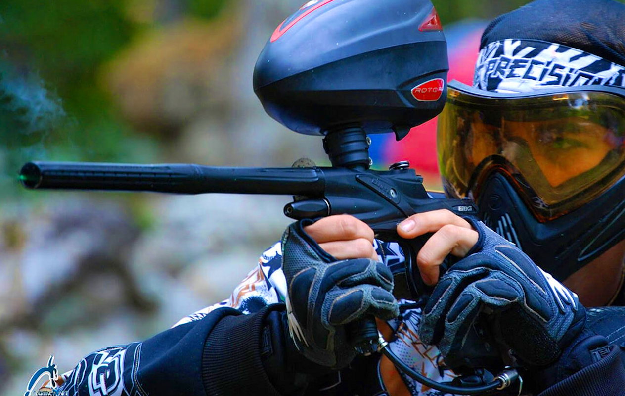 Paintball of Laser Paintball bij Agimont Adventure (10 personen)