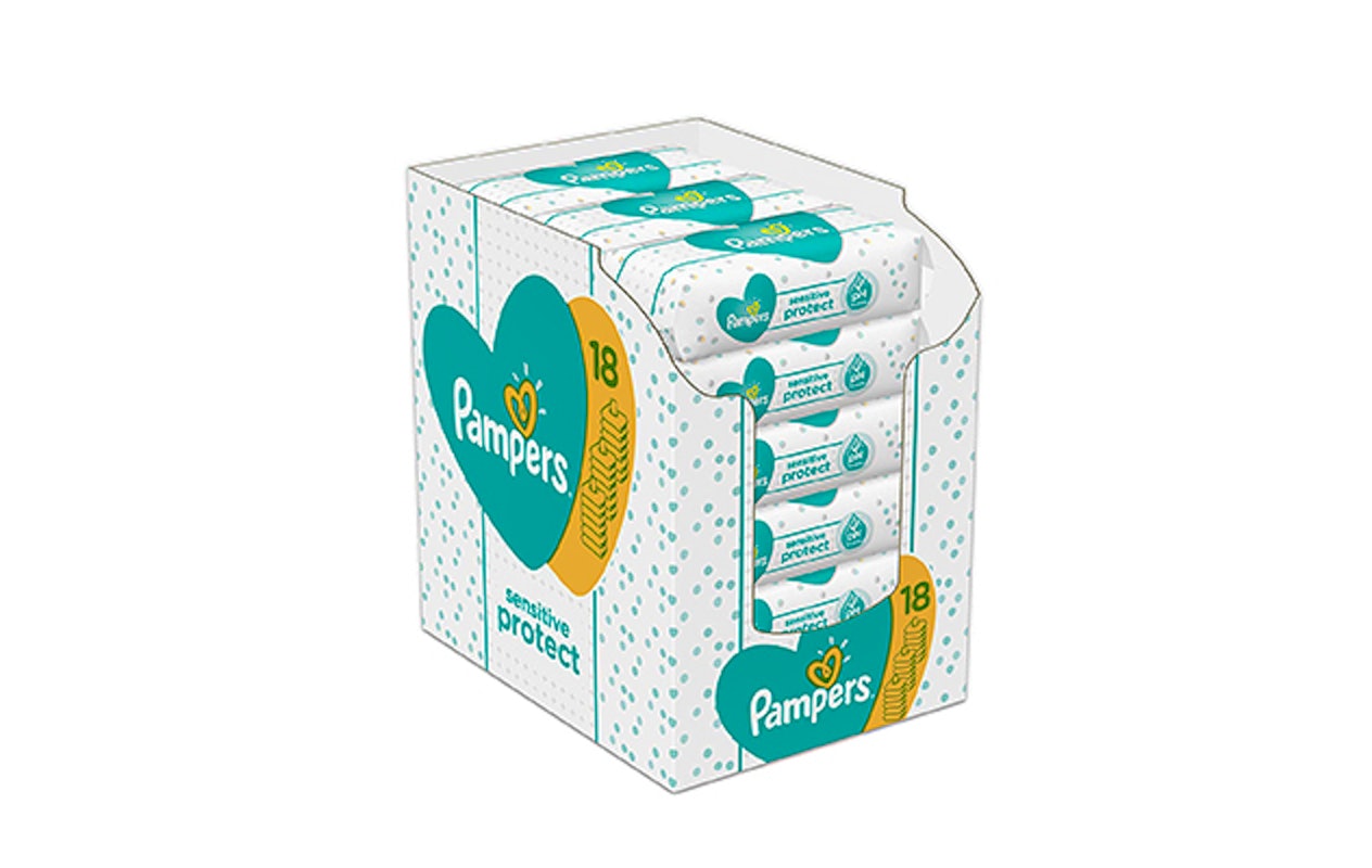 Pampers Sensitive babydoekjes 18 x 52 stuks