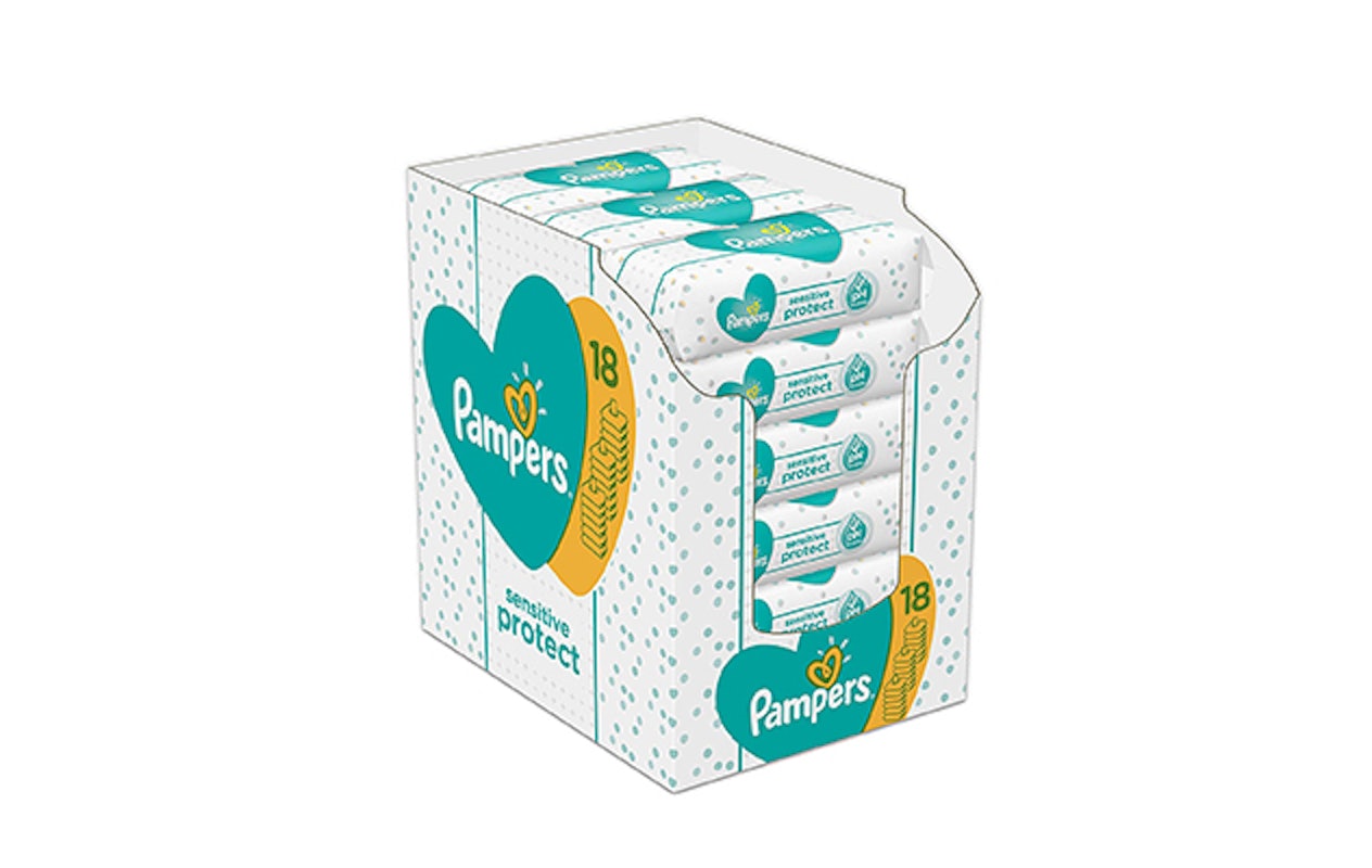 Pampers Sensitive babydoekjes 18 x 52 stuks