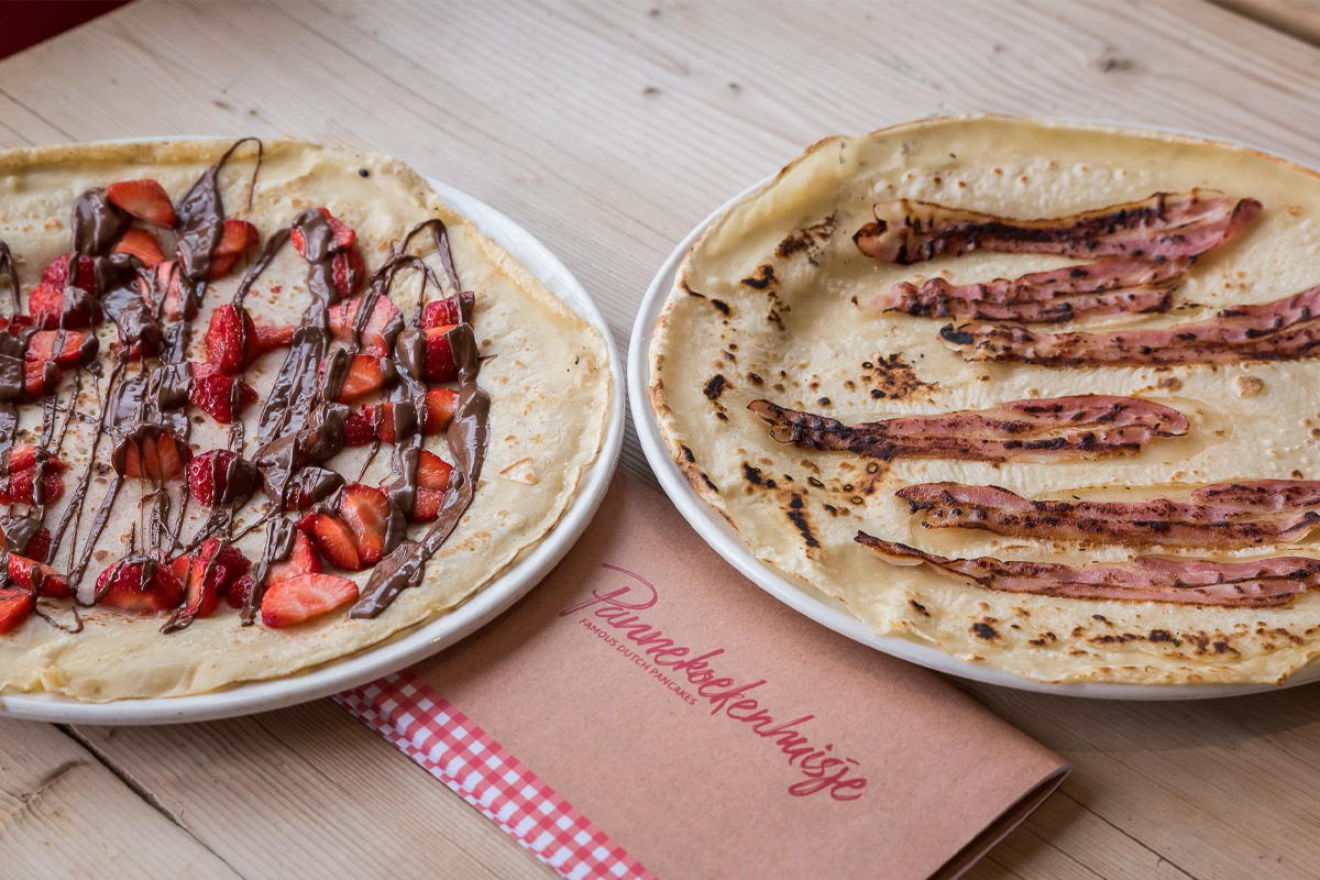 Pannenkoek & één drankje naar keuze + vanille-ijs bij 't Pannekoekenhuisje