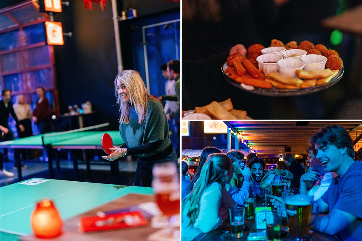 Pinpongen + evt. pitcher bier en snack bij PONG - Ping Pong bar