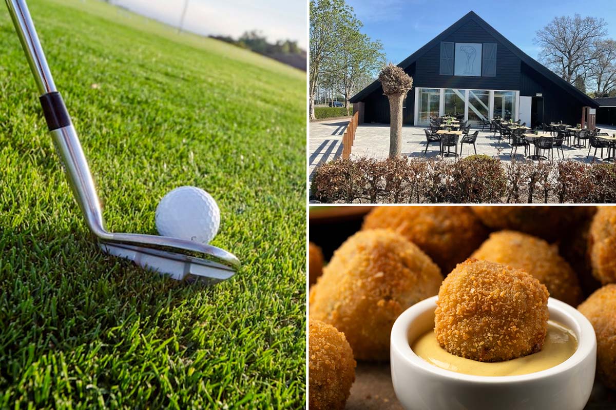 Pitch & Putt (9 holes) + bittergarnituur bij Play & Stay