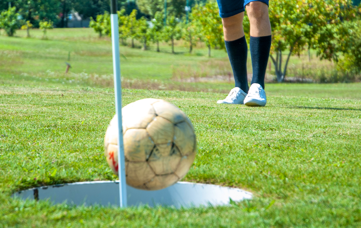 Pitch & putt of footgolf bij Abel. Golf