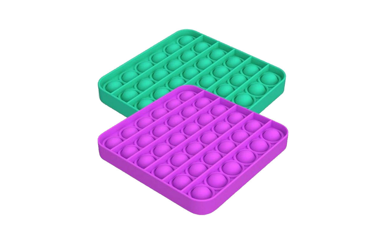 Pop It Fidget vierkant - 2 stuks  