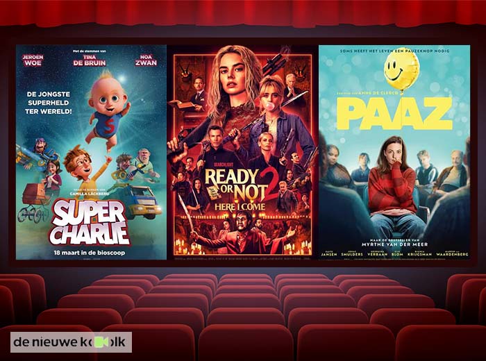 Bioscoopticket met kleine popcorn bij Bioscoop De Nieuwe Kolk Assen