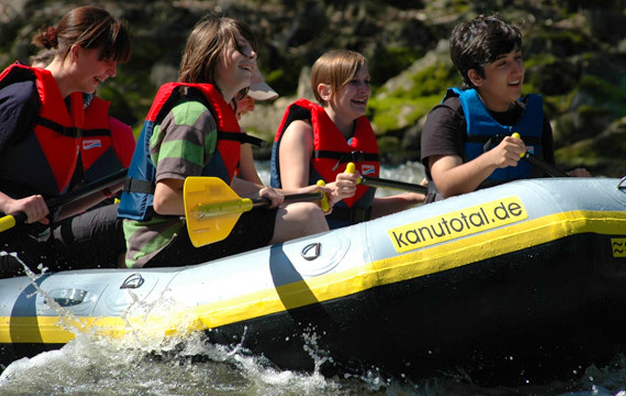 Rafting tocht bij Kanutotal (2, 4 of 10 personen)