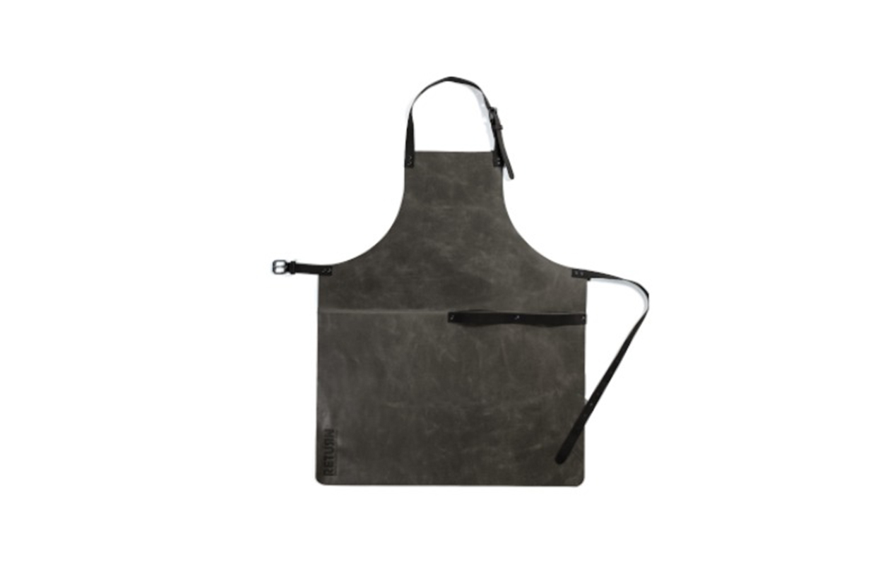 Return tablier en 100% cuir