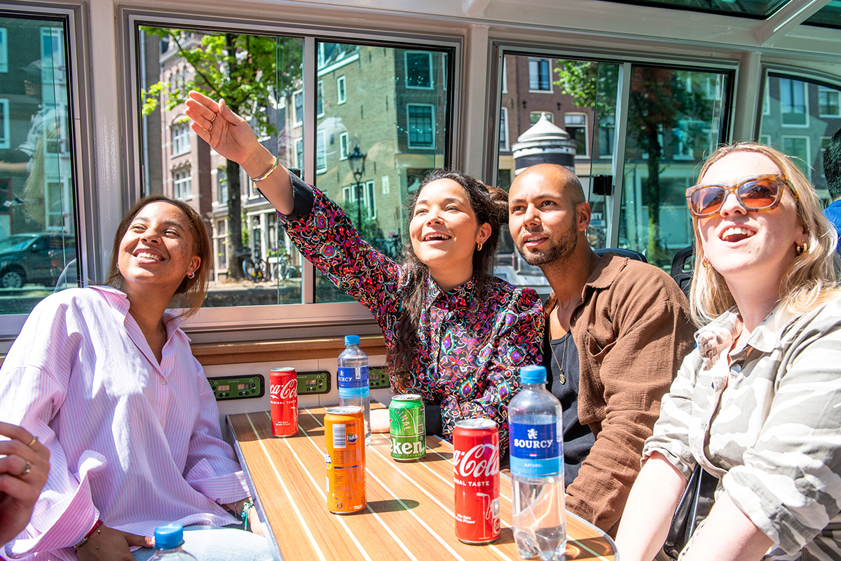 Rondvaart door het centrum van Amsterdam (75 min)
