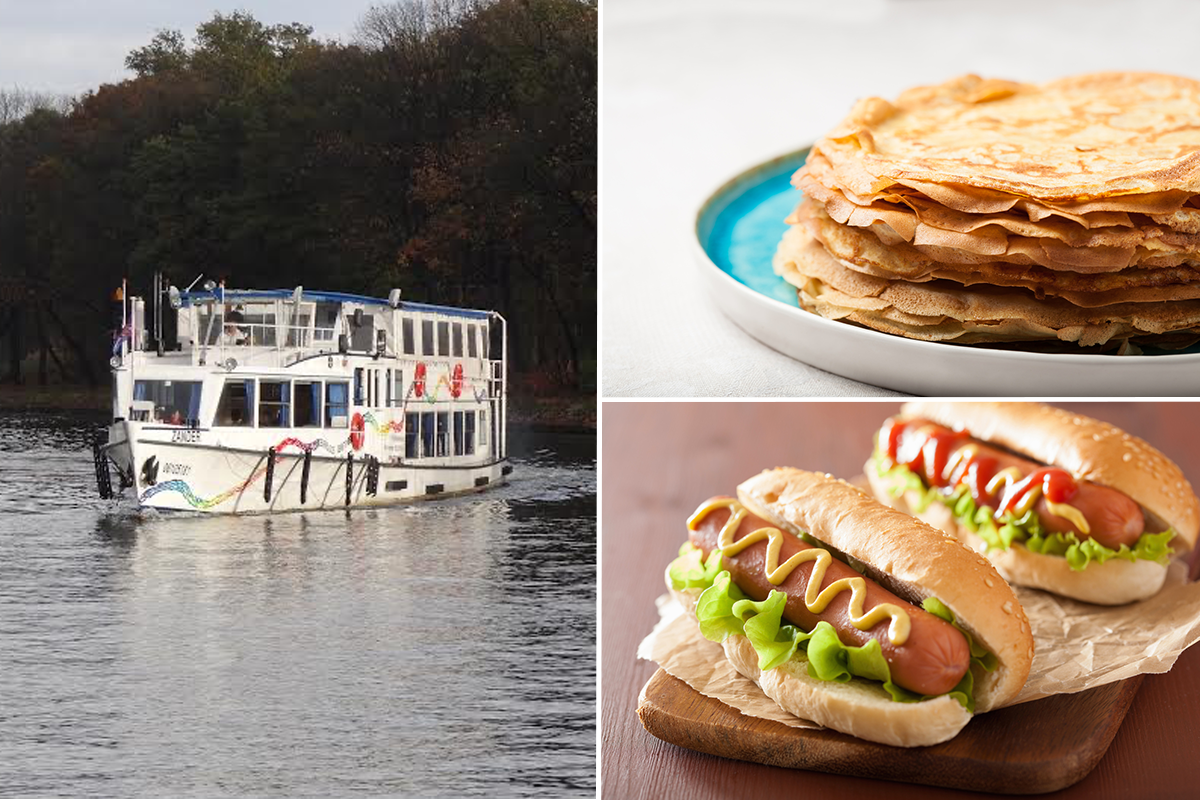 Rondvaart op het Zander Passagiersschip, inclusief hotdog of pannenkoeken 