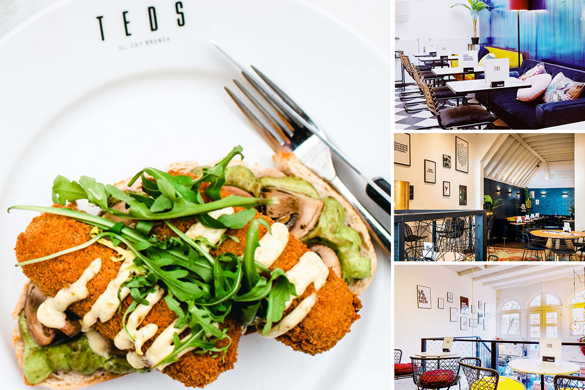 Sandwich + Waffle Fries bij TEDS All Day Brunch