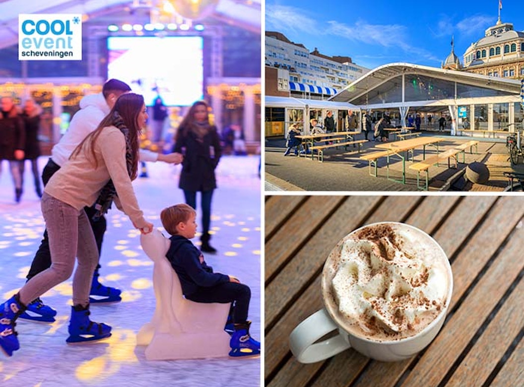 Schaatsen + warme chocomelk bij Cool Event Scheveningen