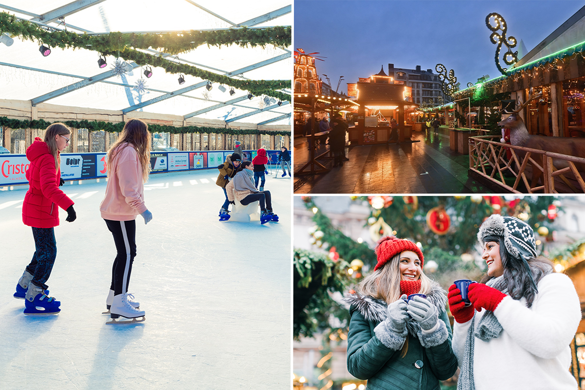 Schaatsen + 2 drankjes bij Winterpret Blankenberge