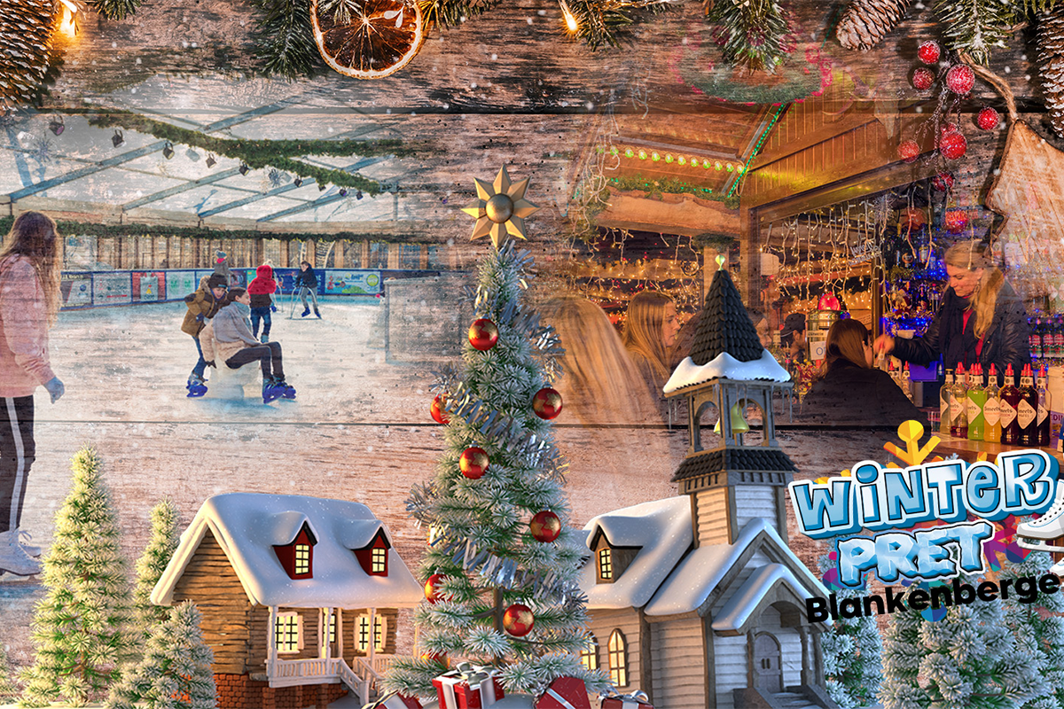 Schaatsen + 2 drankjes bij Winterpret Blankenberge