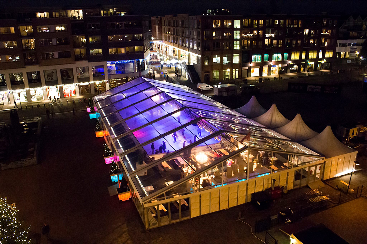 Schaatsen incl. schaatshuur bij Winterfeest op het Marktplein