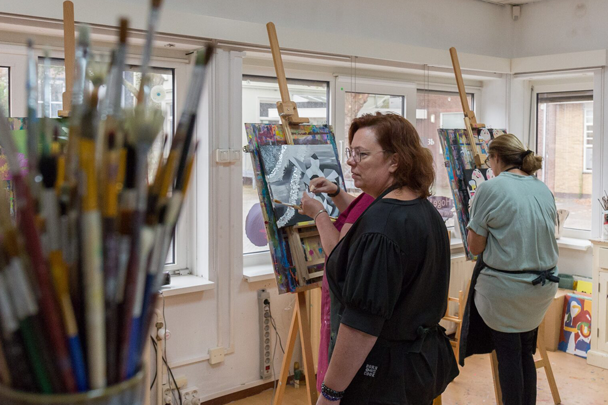 Schilderworkshop naar keuze (2 of 2,5 uur) + koffie/thee 