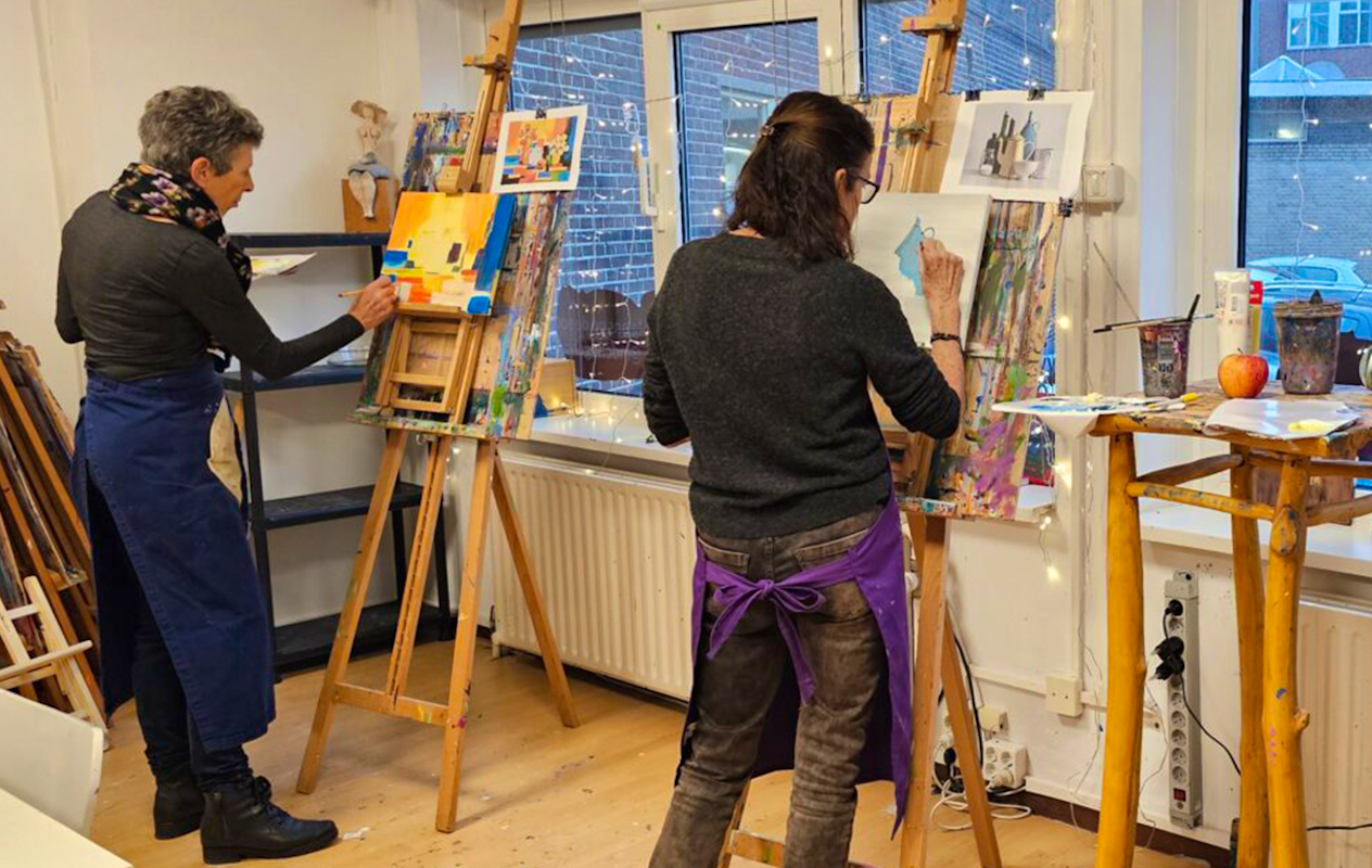 Schilderworkshop naar keuze (2 of 2,5 uur) + koffie/thee