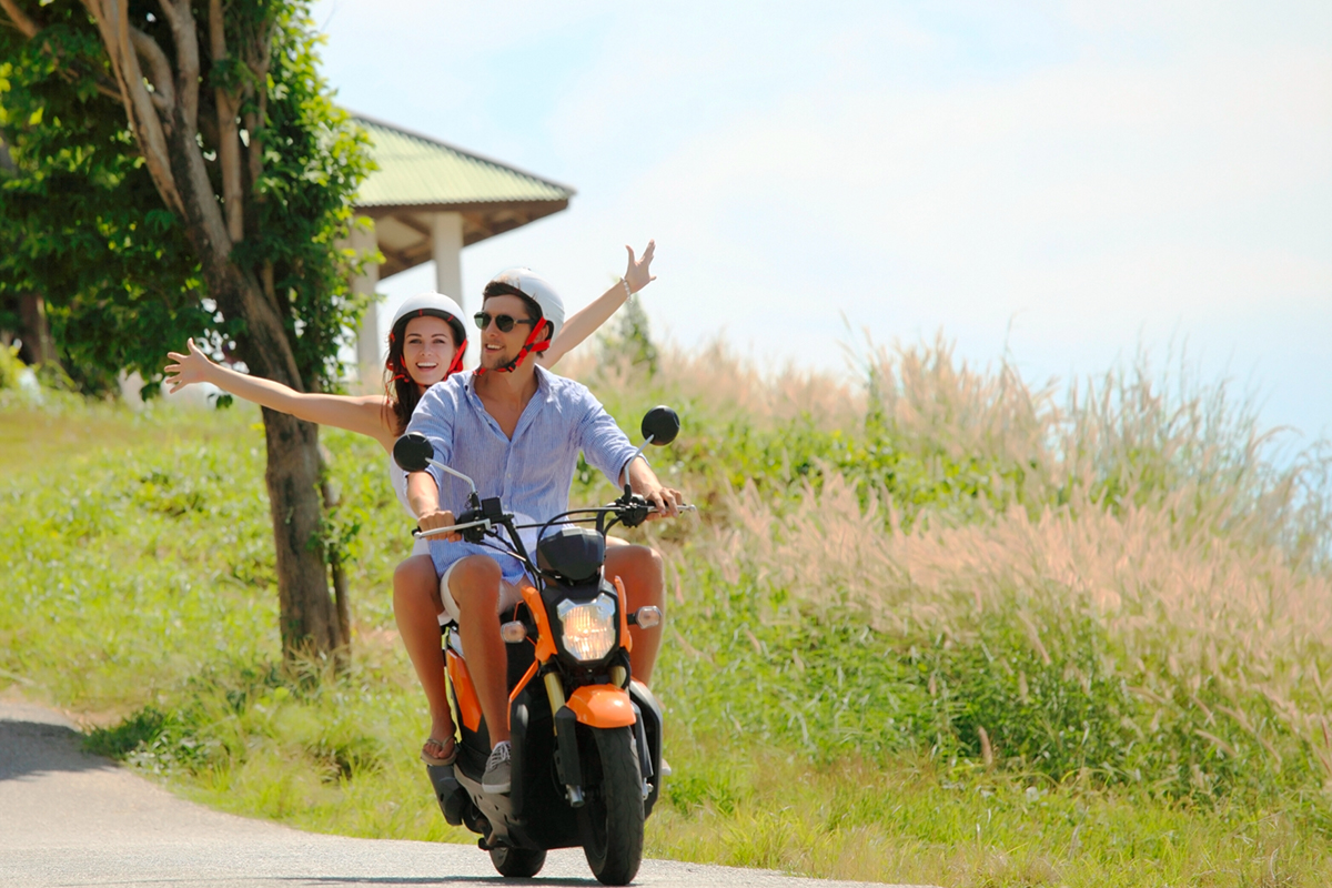 Scooter of E-chopper tocht door het Heuvelland