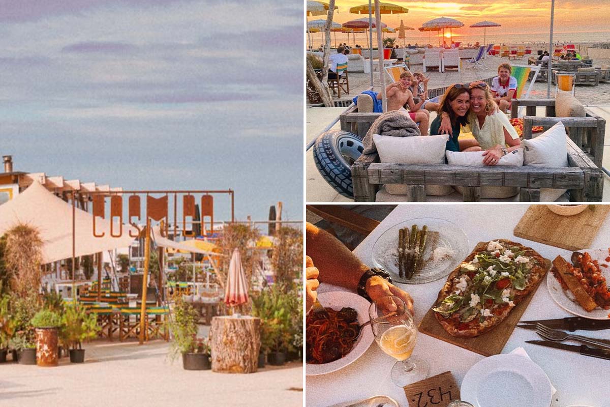 Shared dining bij Cosmico Beach