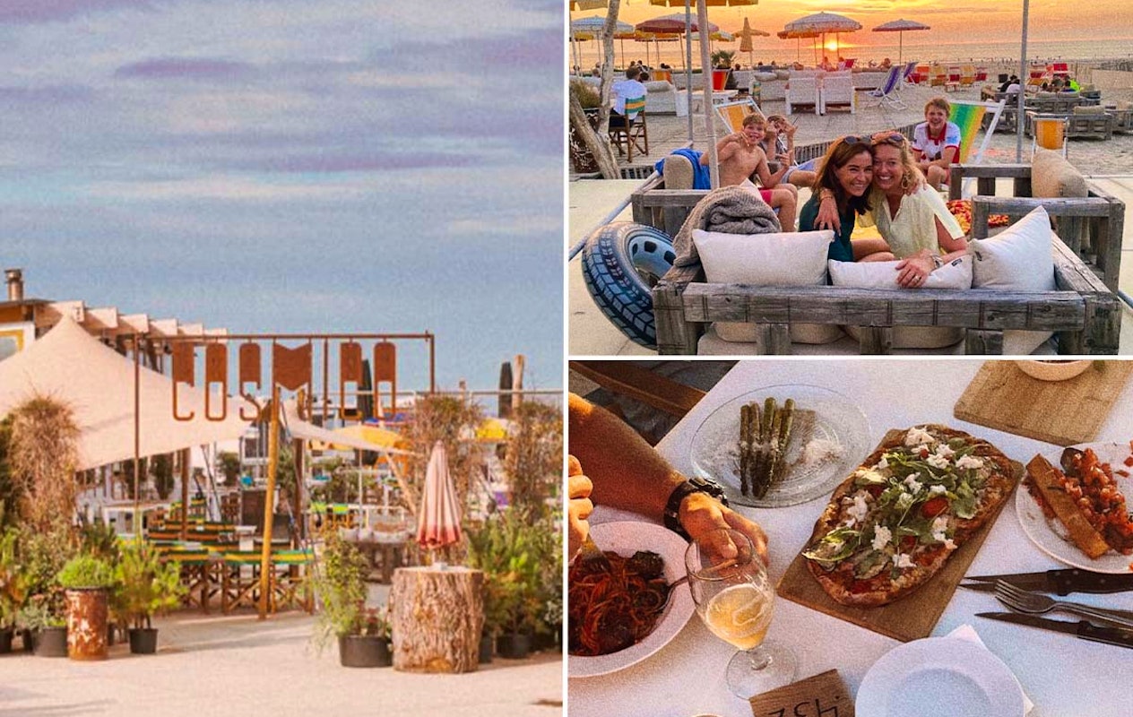 Shared dining bij Cosmico Beach