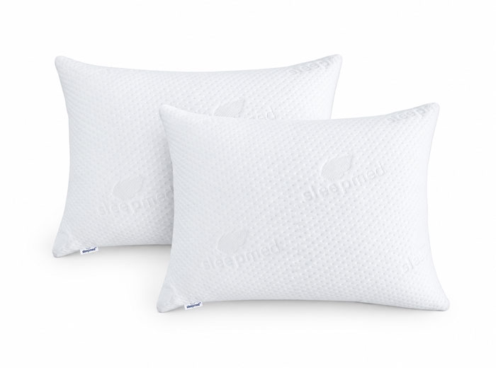 SleepMed Memory-Foam-Kissen – 2 Stück