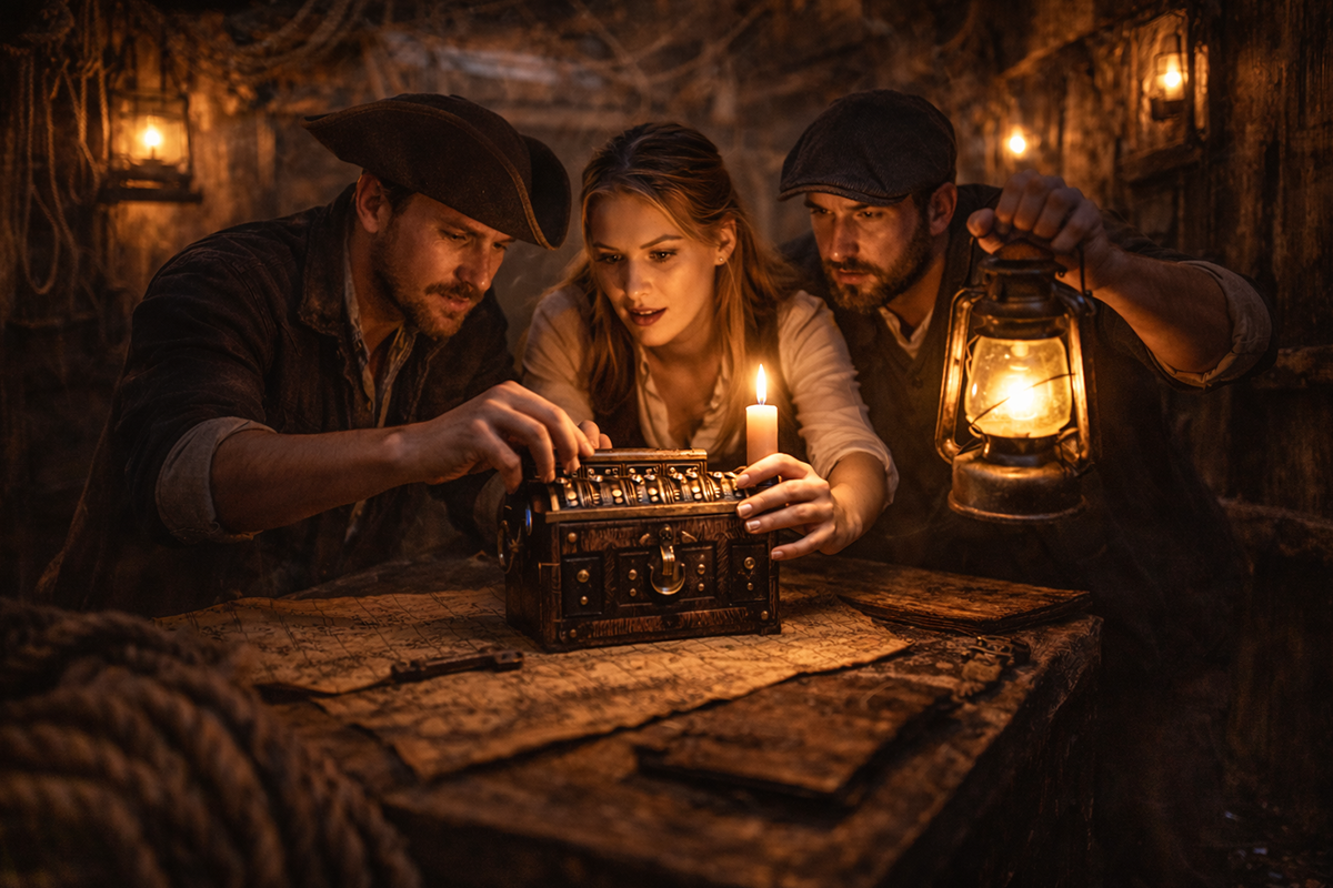 Spannende escaperoom voor 2-7 personen (60 min)