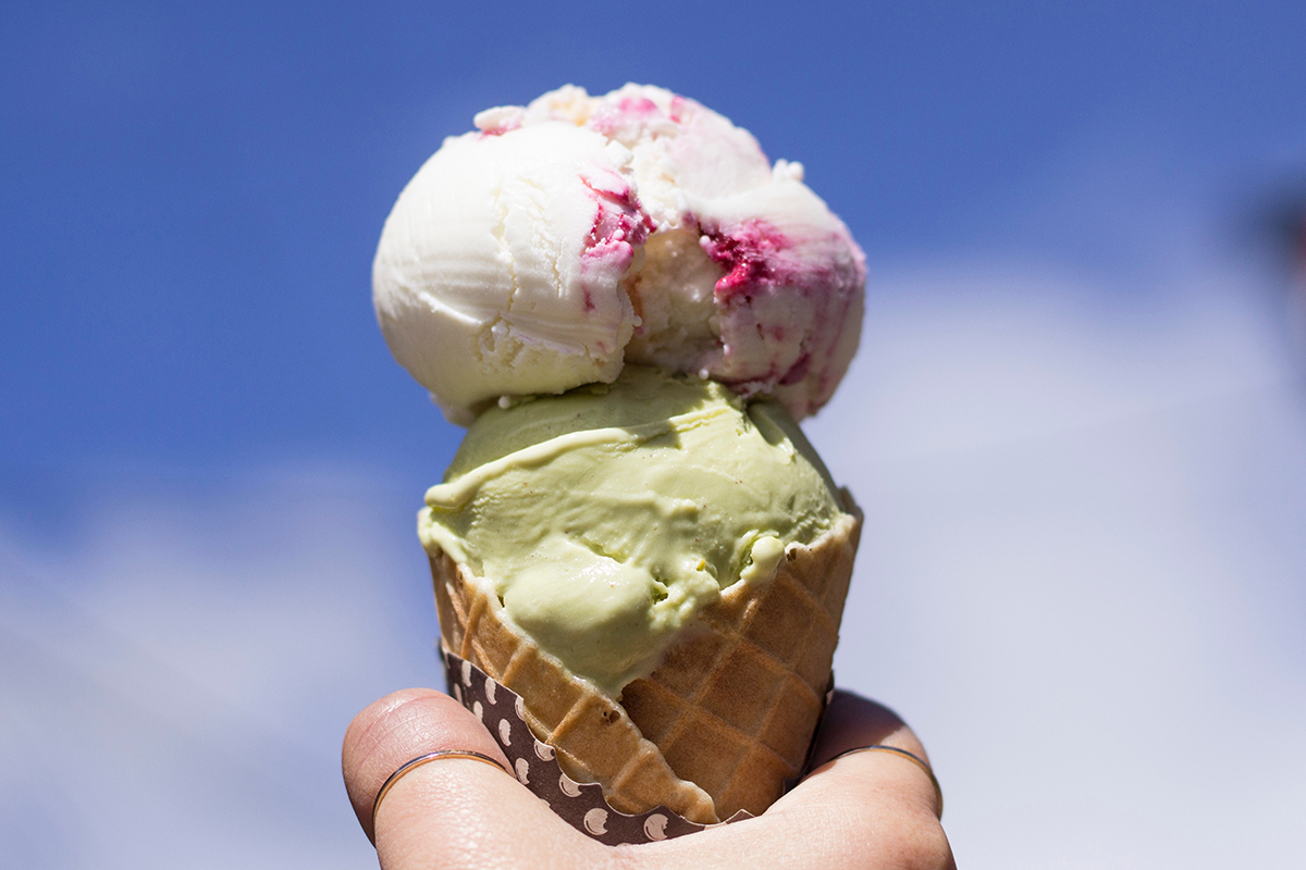 Strippenkaart voor 11 bollen ijs bij Boerderij Boterhuys