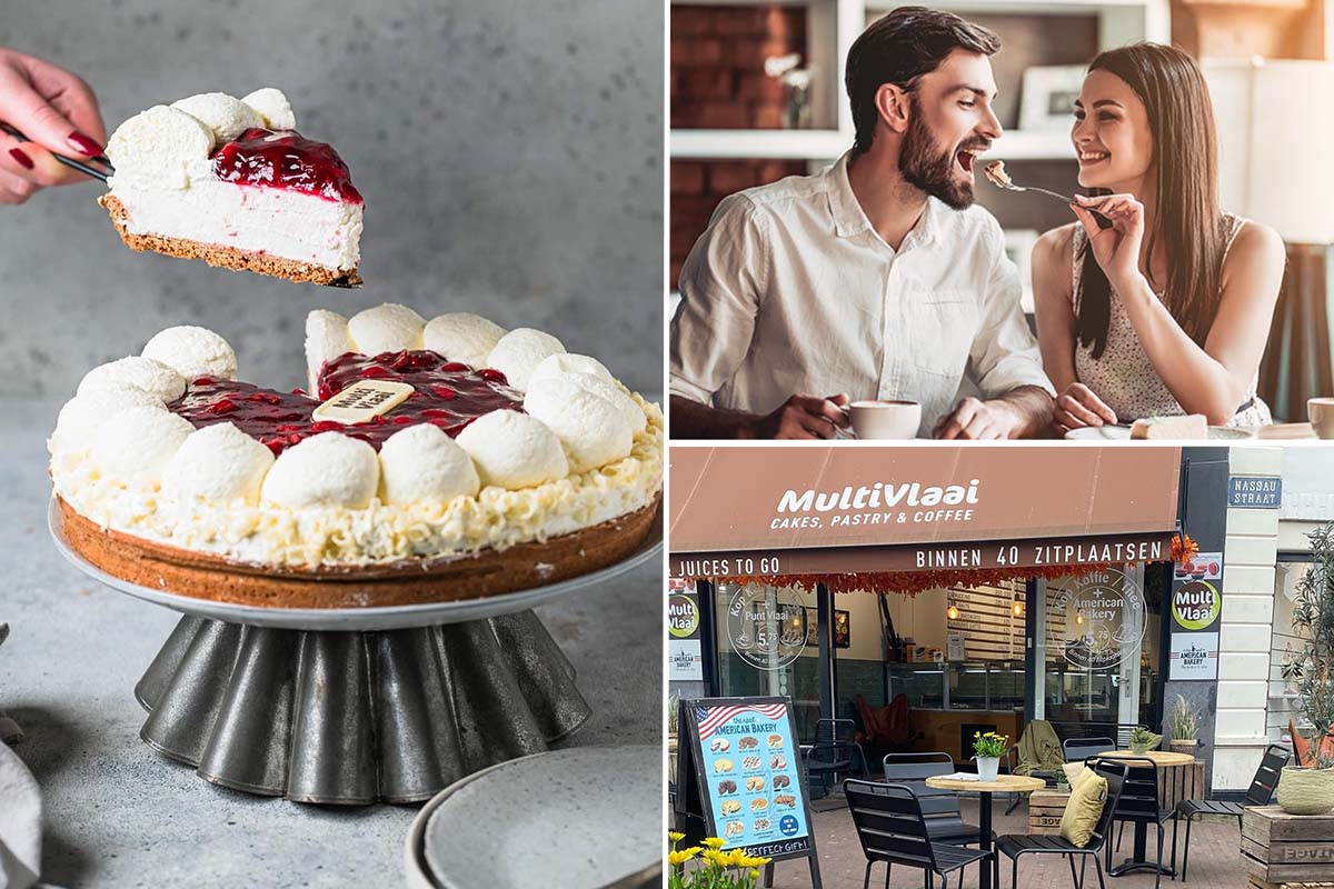 Punt vlaai + koffie of thee bij MultiVlaai