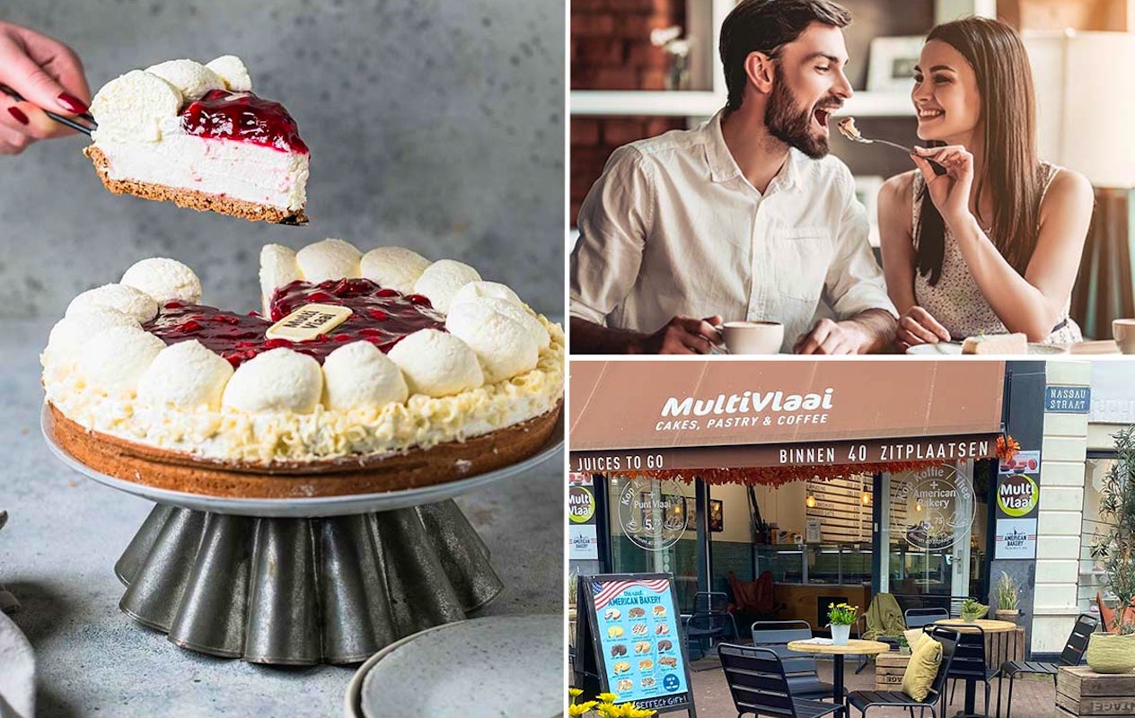 Punt vlaai + koffie of thee bij MultiVlaai