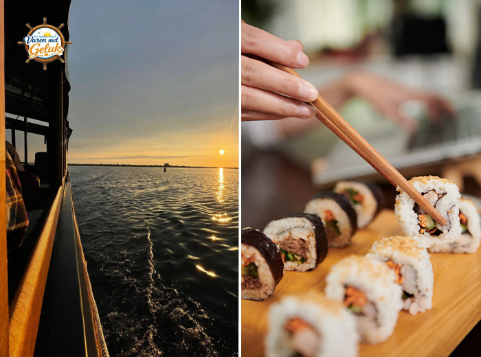 Sunset Sushi Cruise met Varen met Geluk