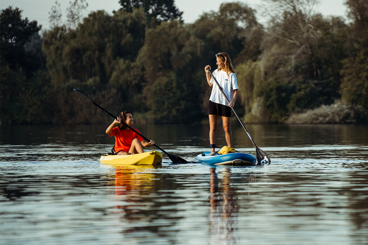 1,5 of 3 uur suppen of kajakken (14 locaties)