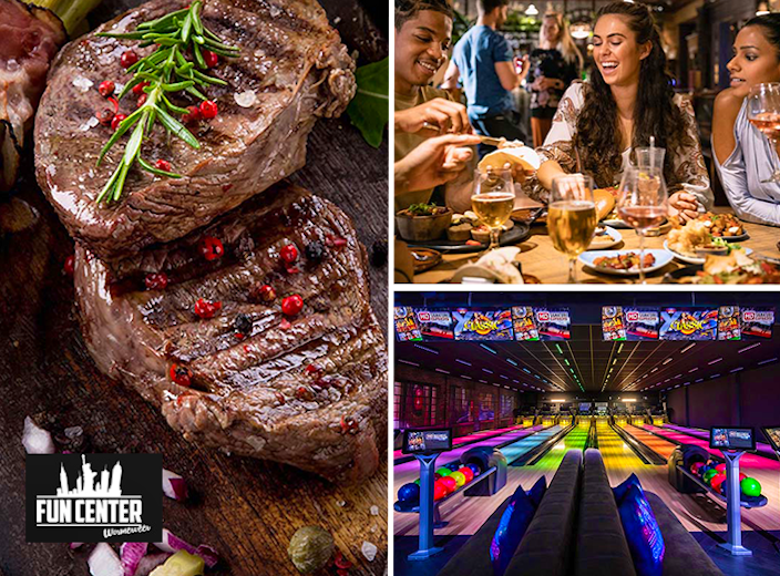 Tafelgrillen + bowlen of Nox Room bij Fun Center Wormerveer