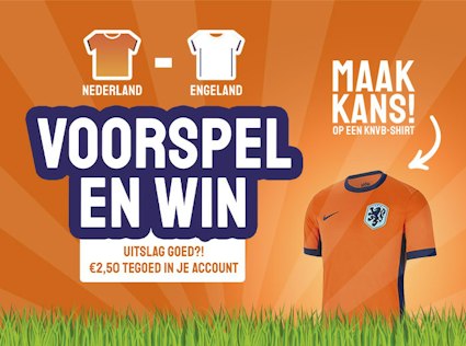 Voorspel en Win! KNVB-shirt + €2,50 Tripper tegoed - Actieprijs € 0 ...
