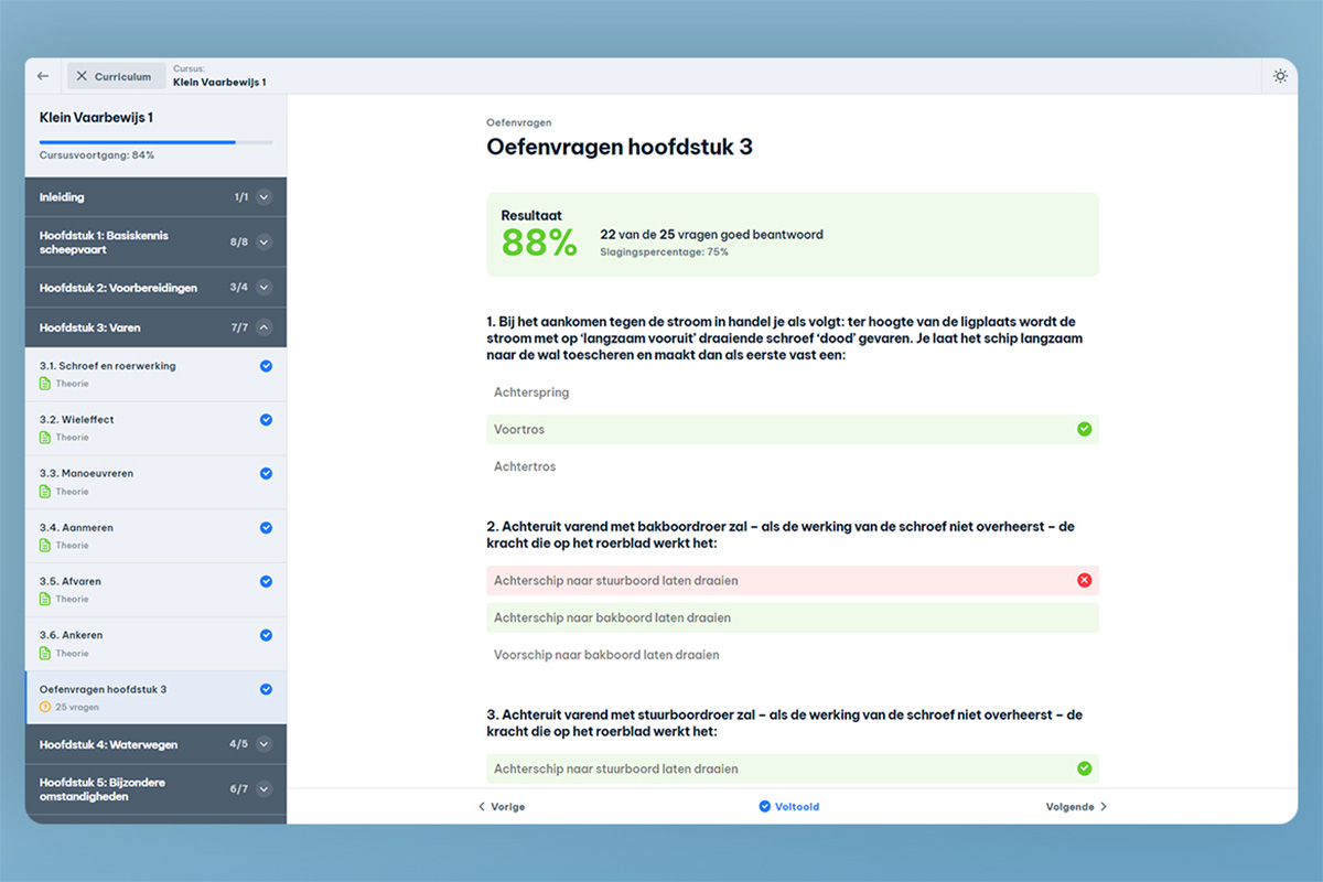 Gemakkelijk je vaarbewijs halen via OnlineVaarschool.nl