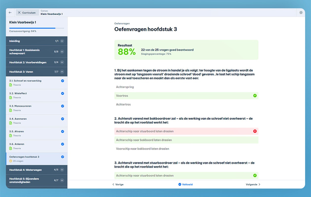 Gemakkelijk je vaarbewijs halen via OnlineVaarschool.nl