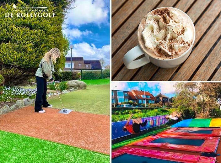 Entreeticket De Rollygolf + trampolines + ijsje