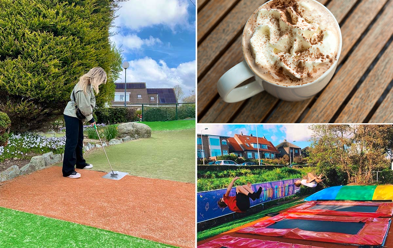 Entreeticket De Rollygolf + trampolines + chocolademelk
