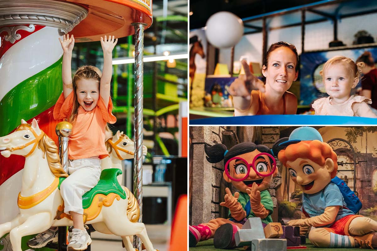 Ticket + kindergerecht & saus naar keuze bij binnenspeeltuin Tarzan & Jane