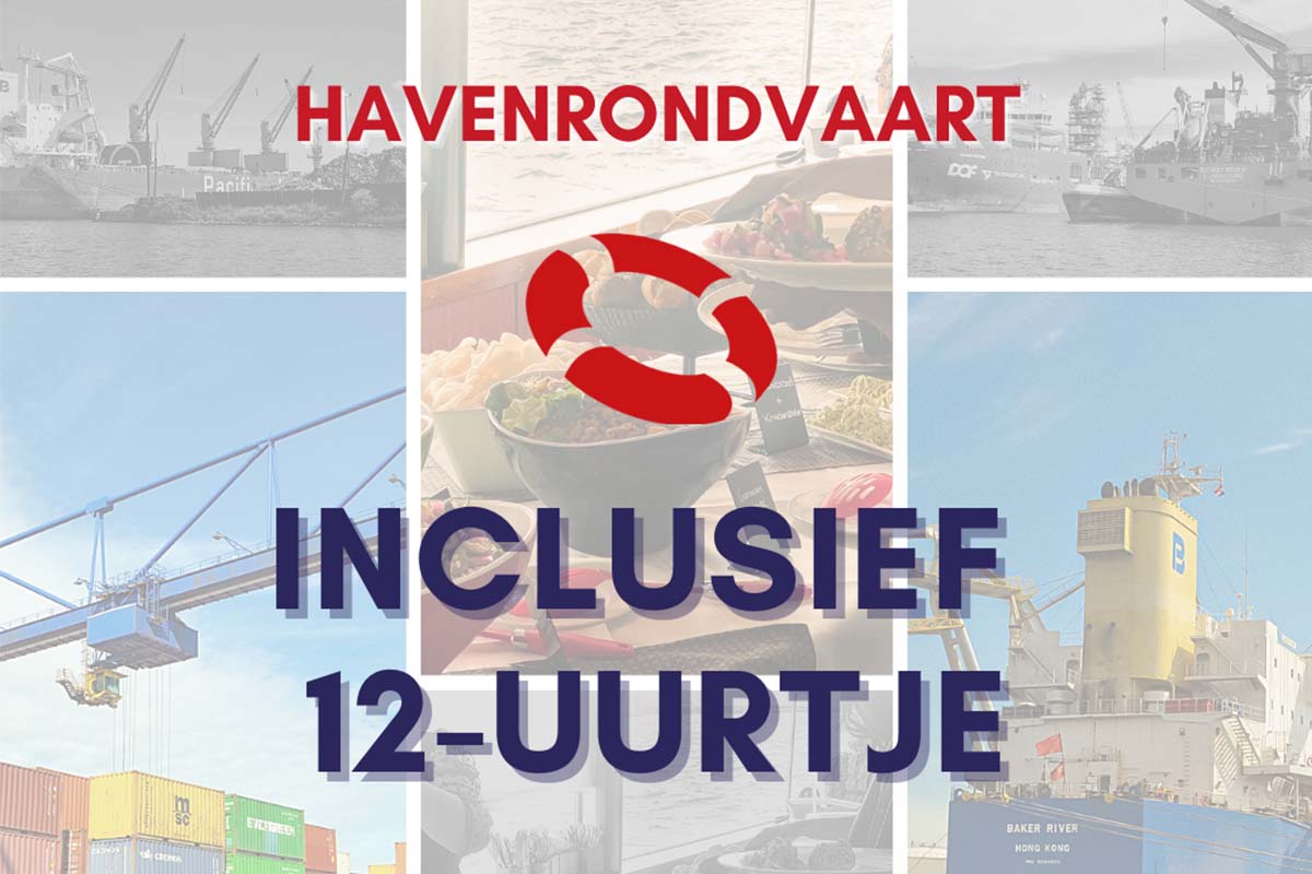 Havenrondvaart Amsterdam, inclusief 12-uurtje