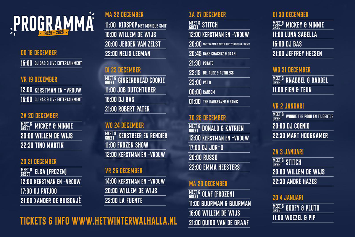 Entreeticket + schaatsen bij Het Winter Walhalla