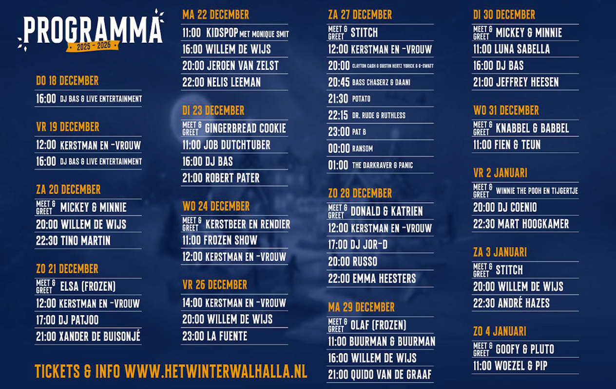 Entreeticket + schaatsen bij Het Winter Walhalla