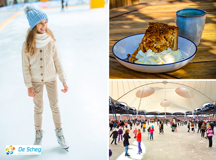 Entreeticket + warme drank & appeltaart IJsbaan De Scheg
