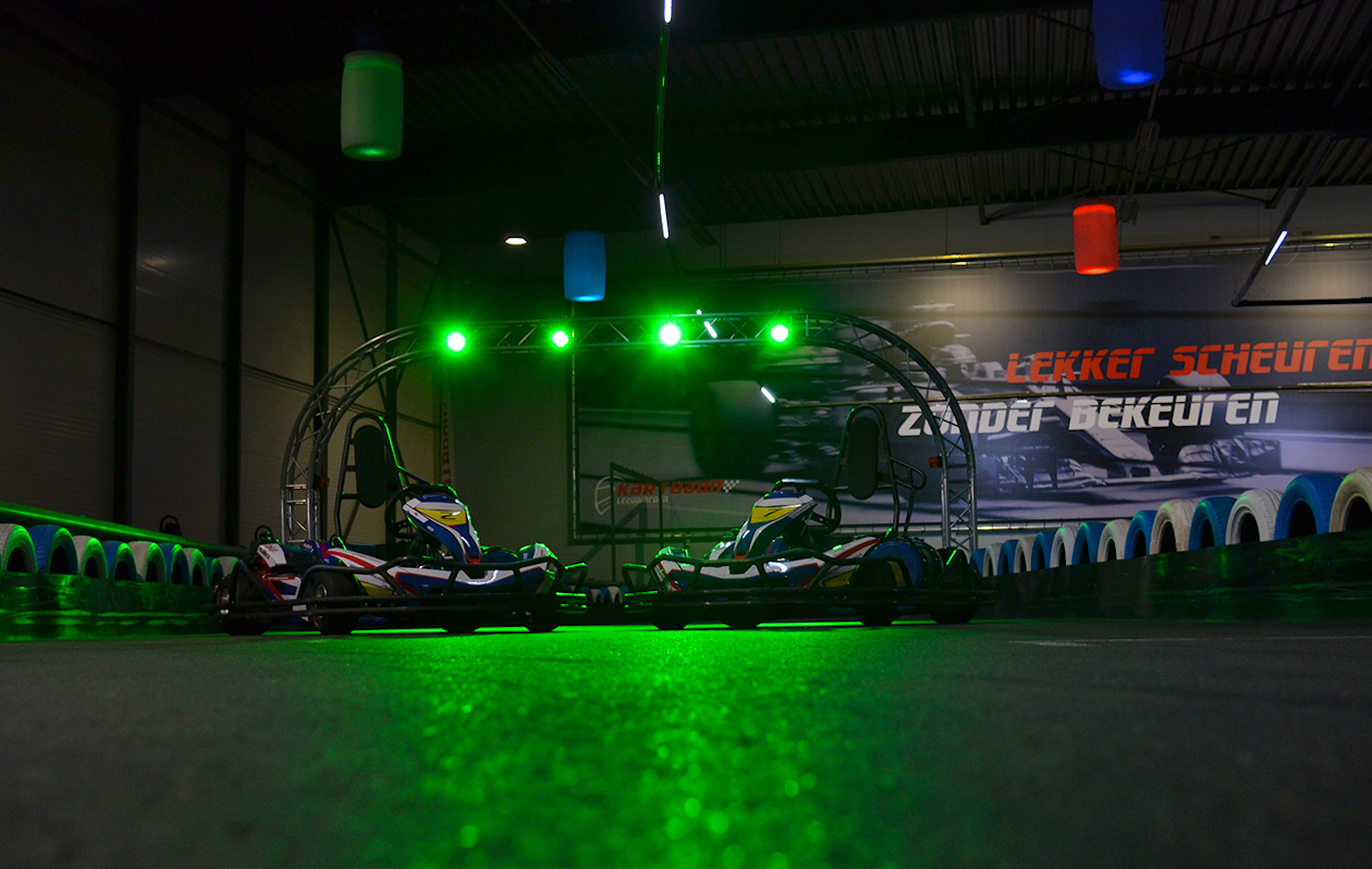 1 of 2 heats karten bij Kartbaan Leeuwarden