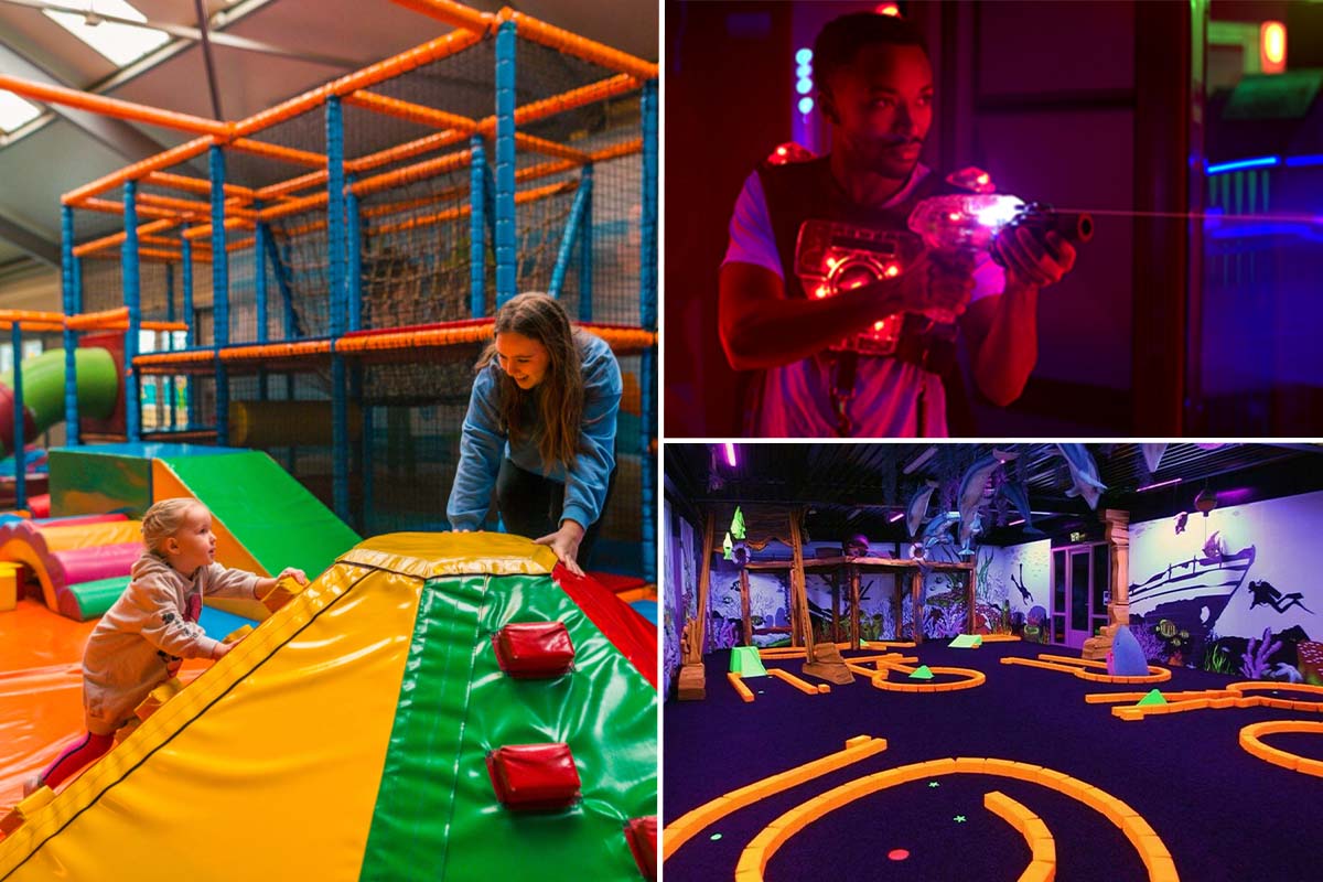 Entreeticket Kidsplay + Glowgolf  of Lasergamen bij Adventuredome