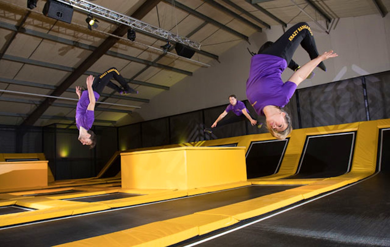 Volop springplezier bij trampolinepark Krazy Kangaroo in Apeldoorn