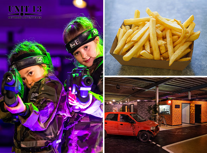 2 uur lasergamen + mini snacks bij Unit 13